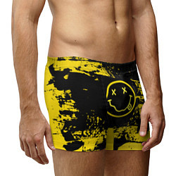 Трусы-боксеры мужские Нирвана Гранж Nirvana Smile, цвет: 3D-принт — фото 2