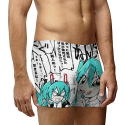 Трусы-боксеры мужские Hatsune Miku Vocaloid, цвет: 3D-принт — фото 2
