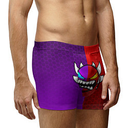 Трусы-боксеры мужские Geometry Dash: Violet x Red, цвет: 3D-принт — фото 2