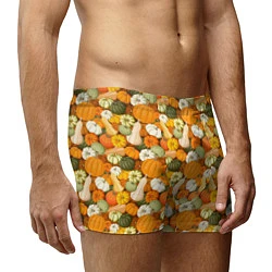 Трусы-боксеры мужские Тыквы Pumpkin, цвет: 3D-принт — фото 2
