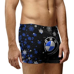 Трусы-боксеры мужские НОВОГОДНИЙ БМВ НОВЫЙ ГОД BMW, цвет: 3D-принт — фото 2