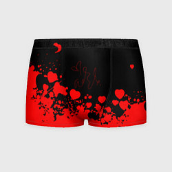Трусы-боксеры мужские Adele Сердечки Автограф, цвет: 3D-принт