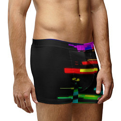 Трусы-боксеры мужские Color fashion glitch, цвет: 3D-принт — фото 2