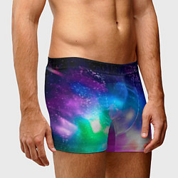 Трусы-боксеры мужские Colorful Space Космос, цвет: 3D-принт — фото 2
