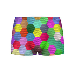 Трусы-боксеры мужские Геометрический узор Pattern, цвет: 3D-принт