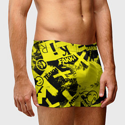 Трусы-боксеры мужские Черно-желтый беспредел, цвет: 3D-принт — фото 2