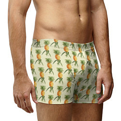 Трусы-боксеры мужские Побеги ананасов, цвет: 3D-принт — фото 2