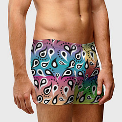 Трусы-боксеры мужские Well paisley pattern, цвет: 3D-принт — фото 2