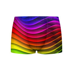 Трусы-боксеры мужские Color line neon pattern Abstraction Summer 2023, цвет: 3D-принт