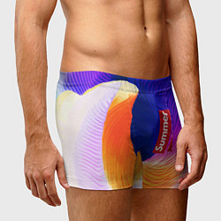 Трусы-боксеры мужские Цветная волна Summer, цвет: 3D-принт — фото 2