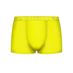 Трусы-боксеры мужские Однотонный неоновый лимонный желтый тон, цвет: 3D-принт