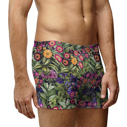 Трусы-боксеры мужские Цветы Фиолетовые Рудбеки, цвет: 3D-принт — фото 2