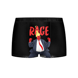 Трусы-боксеры мужские Дональд Трамп - Ярость, цвет: 3D-принт