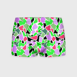 Мужские трусы Abstract pattern green pink spots