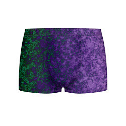 Трусы-боксеры мужские Marble texture purple green color, цвет: 3D-принт