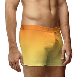 Трусы-боксеры мужские Оранжевый, желтый градиент, цвет: 3D-принт — фото 2