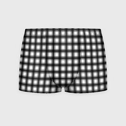 Мужские трусы Black and white trendy checkered pattern