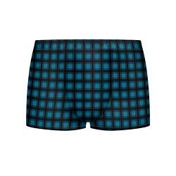 Мужские трусы Black and blue plaid