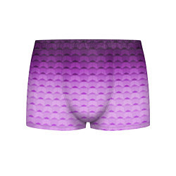 Трусы-боксеры мужские Фиолетово-розовый геометрический узор Градиент, цвет: 3D-принт