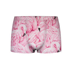 Трусы-боксеры мужские Pink Flamingos, цвет: 3D-принт