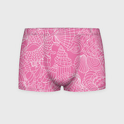 Трусы-боксеры мужские Океанские ракушки - паттерн, цвет: 3D-принт