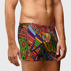 Трусы-боксеры мужские Психоделический узор, цвет: 3D-принт — фото 2
