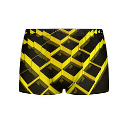 Трусы-боксеры мужские Желтые ступеньки, цвет: 3D-принт