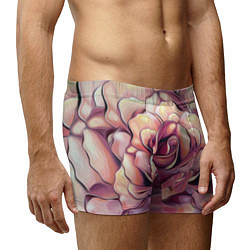 Трусы-боксеры мужские Крупная роза маслом, цвет: 3D-принт — фото 2