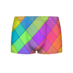 Трусы-боксеры мужские Геометрический узор из квадратов, цвет: 3D-принт