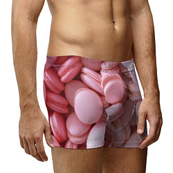 Трусы-боксеры мужские Красные и розовые кексы, цвет: 3D-принт — фото 2