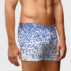 Трусы-боксеры мужские Пиксельный минималистический паттерн, цвет: 3D-принт — фото 2
