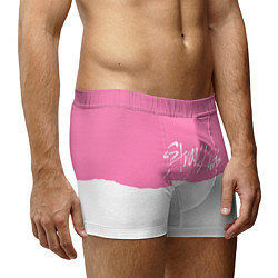 Трусы-боксеры мужские Stray Kids pink and white, цвет: 3D-принт — фото 2