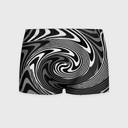 Мужские трусы Black and white abstract pattern
