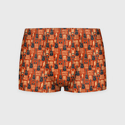 Трусы-боксеры мужские Гитара рок музыка, цвет: 3D-принт