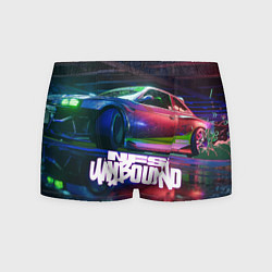 Трусы-боксеры мужские NFS unbound nissan drift, цвет: 3D-принт
