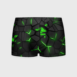 Трусы-боксеры мужские Razer green neon, цвет: 3D-принт