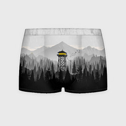 Трусы-боксеры мужские Firewatch дождь, цвет: 3D-принт