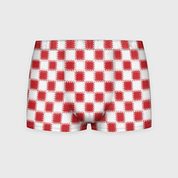 Мужские трусы Красно-белый узор