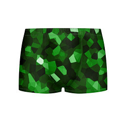 Трусы-боксеры мужские Коллекция зеленых изумрудов, цвет: 3D-принт