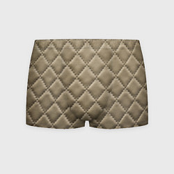 Трусы-боксеры мужские Стёганая кожа - fashion texture, цвет: 3D-принт