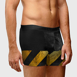Трусы-боксеры мужские Желтые предупреждающие полосы, цвет: 3D-принт — фото 2