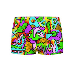 Трусы-боксеры мужские Psychedelic acid, цвет: 3D-принт