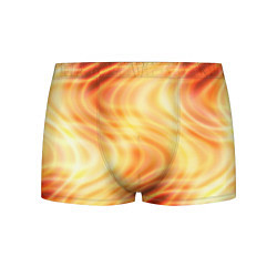 Трусы-боксеры мужские Абстрактные оранжево-жёлтые солнечные волны, цвет: 3D-принт