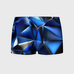 Мужские трусы Polygon blue abstract