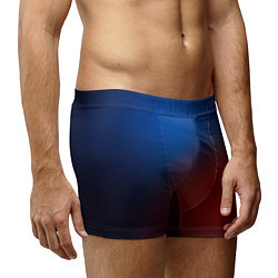 Трусы-боксеры мужские Красно синий градиент, цвет: 3D-принт — фото 2