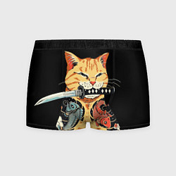 Трусы-боксеры мужские Yakuza tattoo cat, цвет: 3D-принт