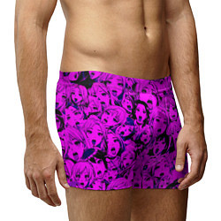 Трусы-боксеры мужские Ahegao: Фиолетовый, цвет: 3D-принт — фото 2