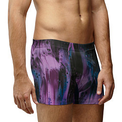Трусы-боксеры мужские Фиолетовые абстрактные тени, цвет: 3D-принт — фото 2