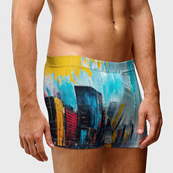 Трусы-боксеры мужские Палитра города, цвет: 3D-принт — фото 2