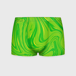 Трусы-боксеры мужские Насыщенный зеленый абстракция, цвет: 3D-принт